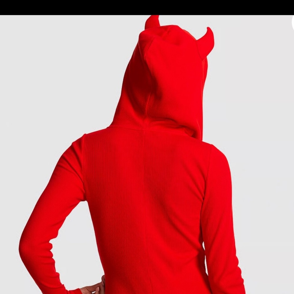 Vs by pink sold out 🔥Red Devil thermal  Halloween Hooded Costume firm price